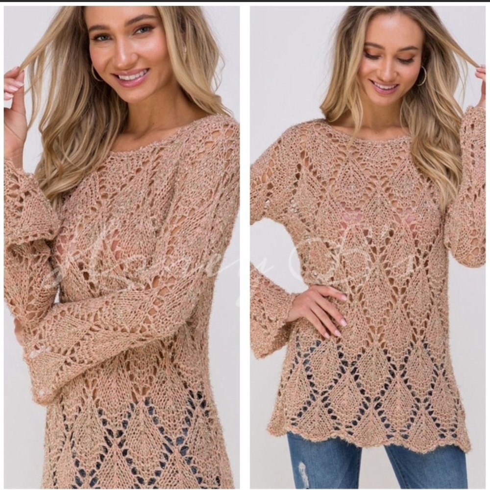 3 for 25 Bell Sleeved Crotchet Sweater